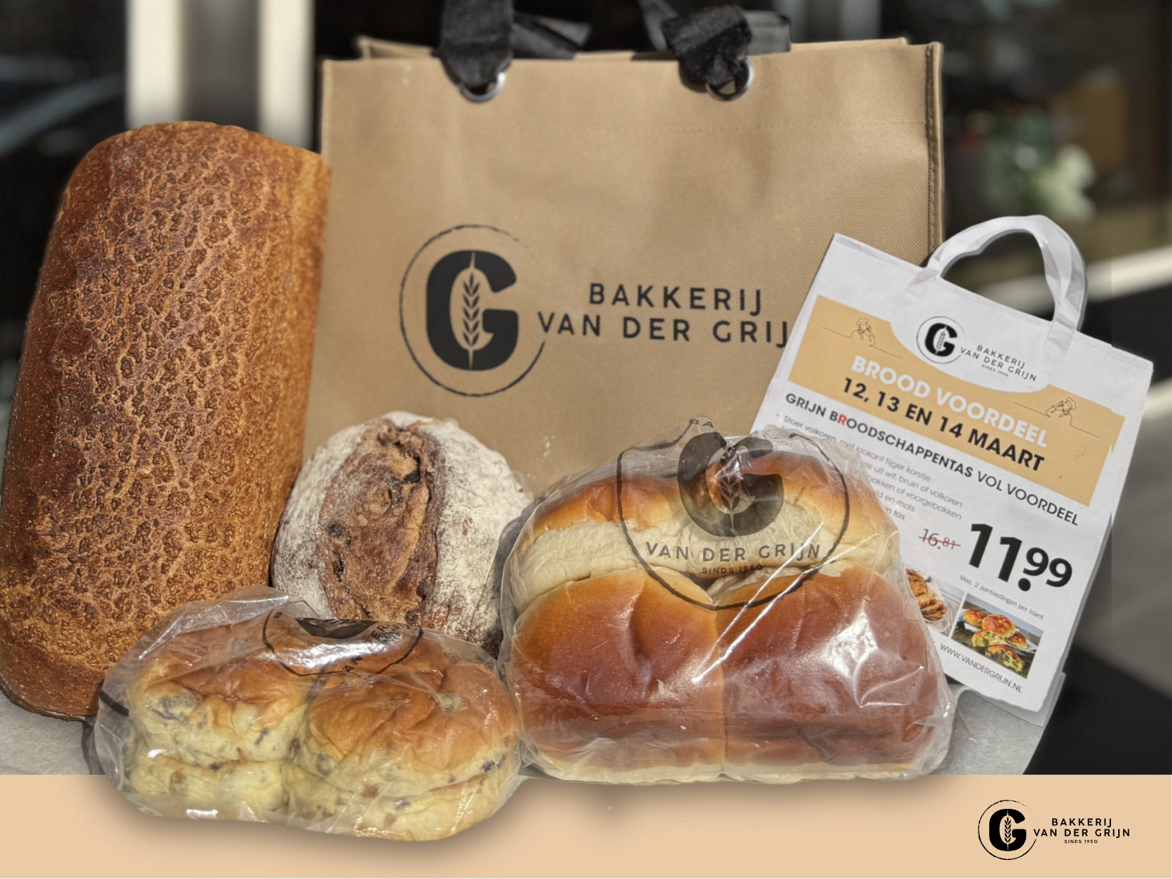 Voordeeltas, geldig op 12,13 en 14 maart