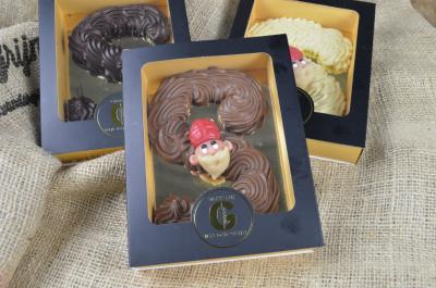 Gespoten chocolade letter S melk