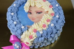 Frozen taart Elsa
