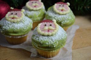 Cupcakes in kerstsfeer