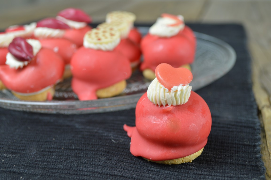 Valentijn luxe koekjes per 12 verpakt